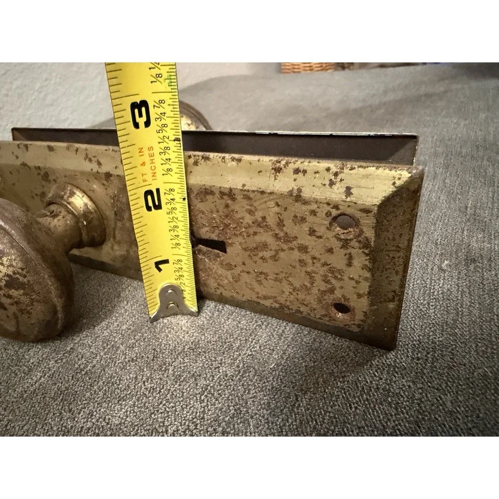 Antique Door Knobs Set Brass ? Handles Plates Door Hardware